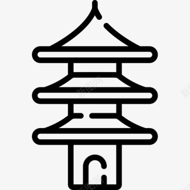 宝塔日本36直线型图标图标