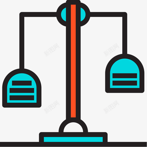 规模银行和金融5线性颜色图标svg_新图网 https://ixintu.com 线性颜色 规模 银行和金融5