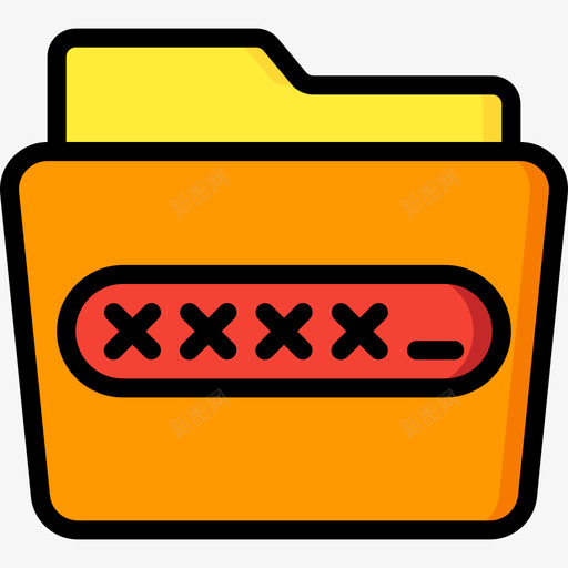 文件夹数据保护14线性颜色图标svg_新图网 https://ixintu.com 保护 数据 文件夹 线性 颜色