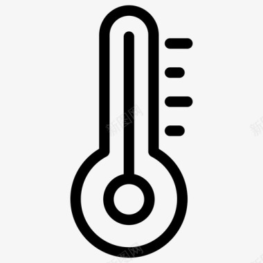 温度计体温工具发烧图标图标