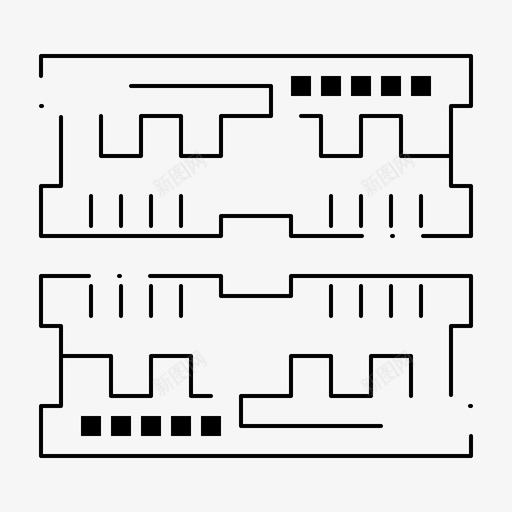 虚线制卡元件计算机图标svg_新图网 https://ixintu.com dimm 元件 虚线制卡 视频制作和计算机硬件 计算机