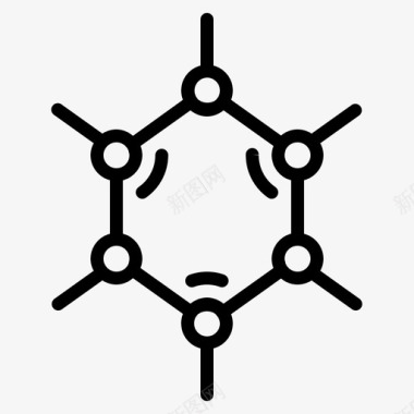 分子化学家科学图标图标