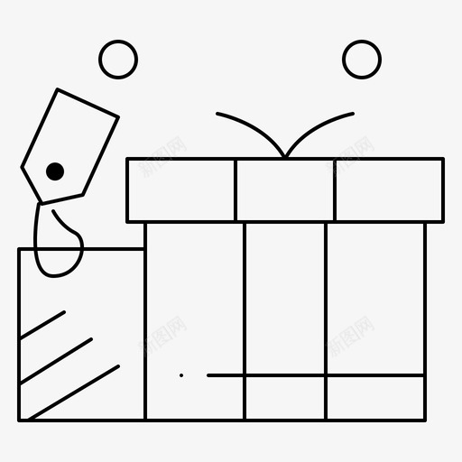 礼物爱情标签图标svg_新图网 https://ixintu.com 2月 v4 婚礼 收集 标签 爱情 界面 礼物 网页