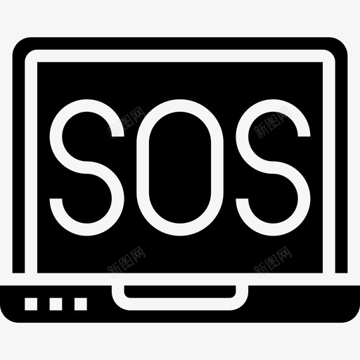 Sos帮助和支持19字形图标svg_新图网 https://ixintu.com Sos 字形 帮助和支持19