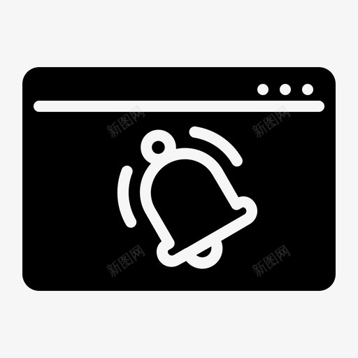 网络通知警报营销图标svg_新图网 https://ixintu.com 互联网 优化 字形 搜索引擎 网络 营销 警报 通知