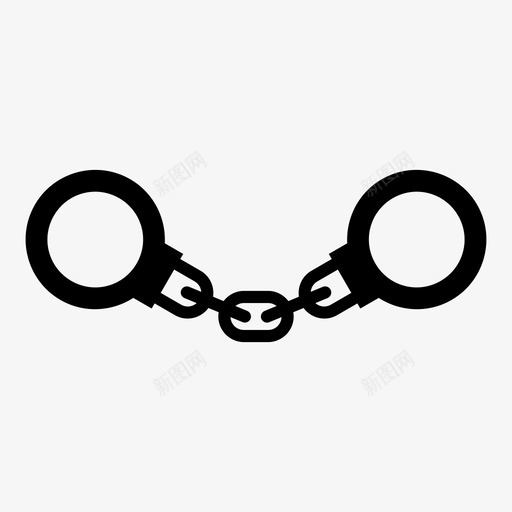 锁链手铐奴隶图标svg_新图网 https://ixintu.com 奴隶 手铐 锁链