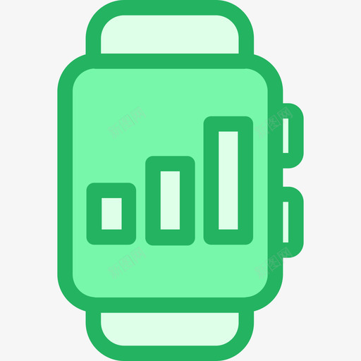 智能手表分析8线性绿色图标svg_新图网 https://ixintu.com 分析 手表 智能 线性 绿色