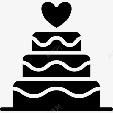 蛋糕婚礼105填充图标图标