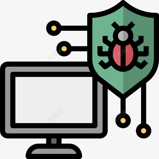 Bug安全88线性颜色图标svg_新图网 https://ixintu.com Bug 安全 线性 颜色