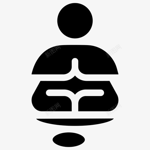 冥想佛教平静图标svg_新图网 https://ixintu.com 人类 佛教 冥想 平静 灵性 生命 生命进化和死亡雕文图标 祈祷