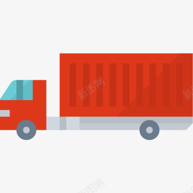 卡车运输94扁平图标图标