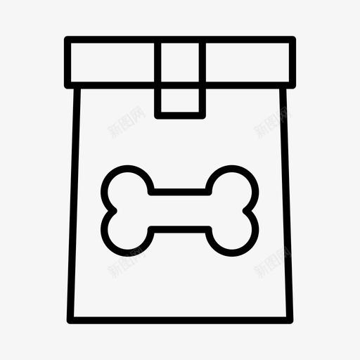 狗粮宠物宠物店图标svg_新图网 https://ixintu.com 宠物 小狗 狗粮