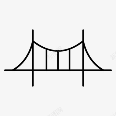 桥建筑地标图标图标