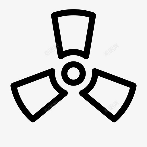 核标志注意危险图标svg_新图网 https://ixintu.com 危险 安全 标志 注意