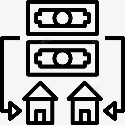 租金房地产131直系图标svg_新图网 https://ixintu.com 房地产 直系 租金