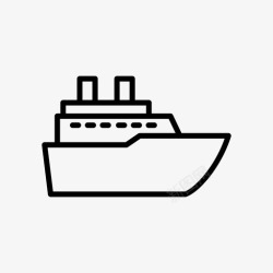 标志港丽餐厅船港帆图标高清图片