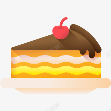 蛋糕糖果店4颜色图标图标