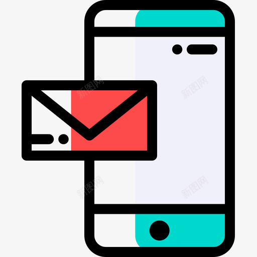 电子邮件思维38颜色省略图标svg_新图网 https://ixintu.com 电子邮件 设计思维38 颜色省略