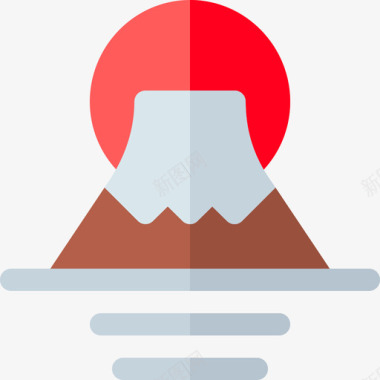 富士山忍者3平坦图标图标