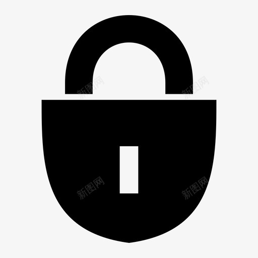 锁安全防护图标svg_新图网 https://ixintu.com 保护 保证 安全 防护