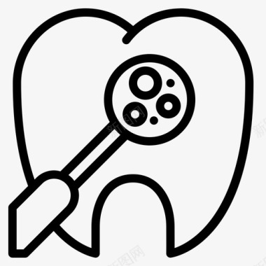 中牙护理牙科图标图标
