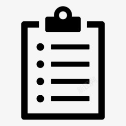 列表排序剪贴板列表注释图标高清图片