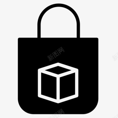 购物袋startup45实心图标图标