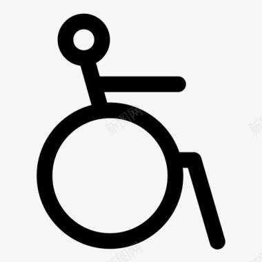 无障碍扶手椅残疾人图标图标