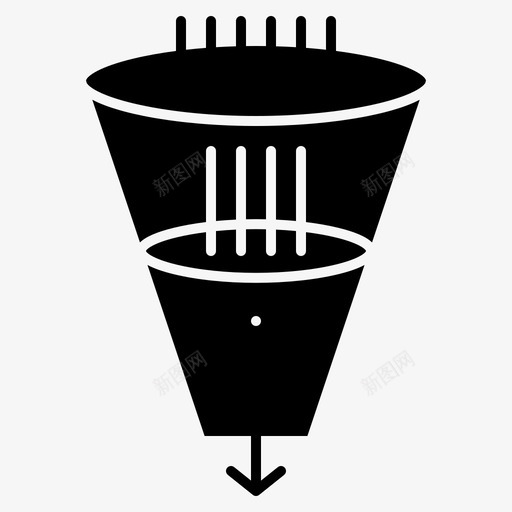 过滤数据过滤漏斗图标svg_新图网 https://ixintu.com 产品管理和全球业务标志符号 漏斗 过滤 过滤数据