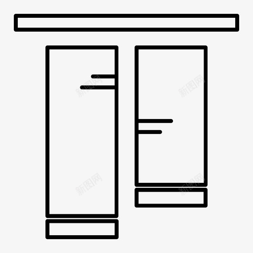 垂直对齐顶部工具图标svg_新图网 https://ixintu.com 垂直 对齐 工具 设计 顶部