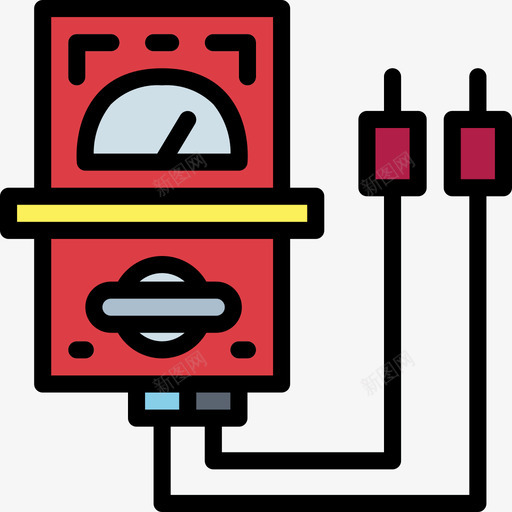 电压表汽车维修29线性颜色图标svg_新图网 https://ixintu.com 汽车维修 电压表 线性 颜色