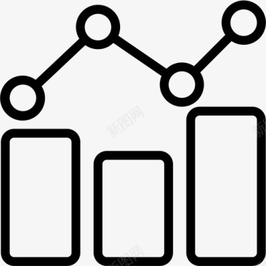 数据分析7线性图标图标