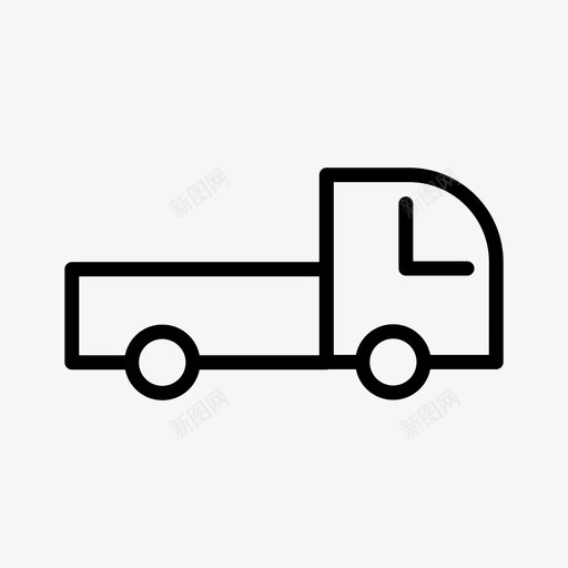 小型卡车物流皮卡图标svg_新图网 https://ixintu.com 卡车 小型 物流 皮卡 运输