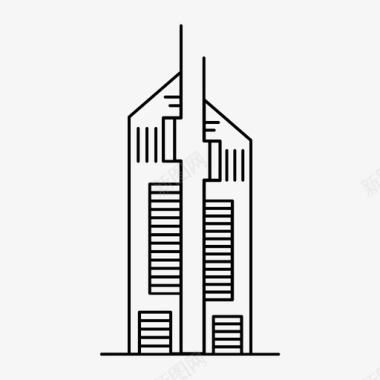 uealandmark迪拜tower图标图标