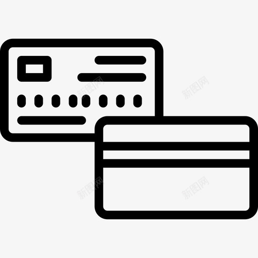 信用卡133办公室直系图标svg_新图网 https://ixintu.com 信用卡 办公室 直系