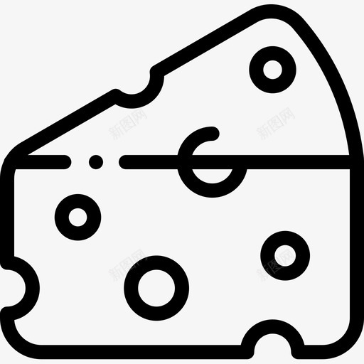 奶酪荷兰干酪5直纹图标svg_新图网 https://ixintu.com 奶酪 干酪 直纹 荷兰