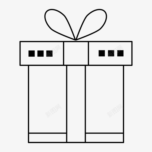 礼品盒子礼物图标svg_新图网 https://ixintu.com 2月 v3 丝带 界面 盒子 礼品 礼物 系列 网页 购物