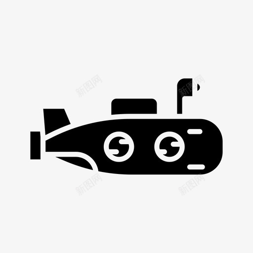 潜艇海军海洋图标svg_新图网 https://ixintu.com 旅行 海军 海洋 潜艇 车辆 运输