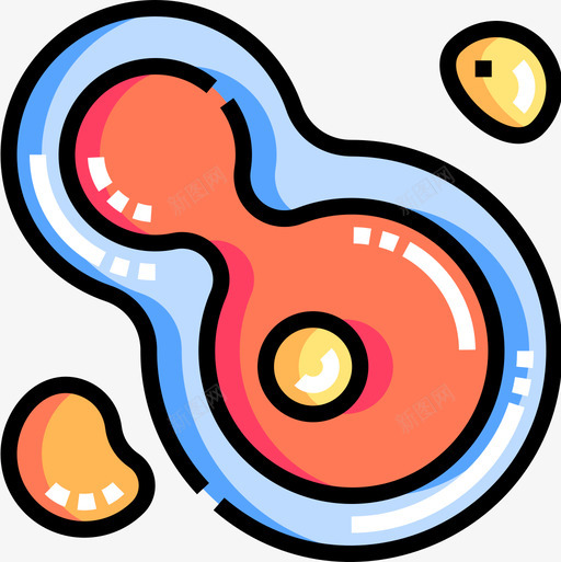 细胞分裂生物工程7线性颜色图标svg_新图网 https://ixintu.com 分裂 生物工程 线性 细胞 颜色