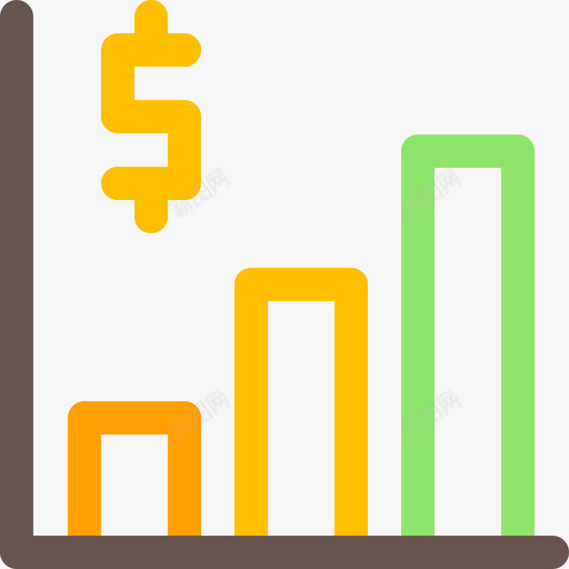 条形图银行52线性颜色图标svg_新图网 https://ixintu.com 条形图 线性颜色 银行52