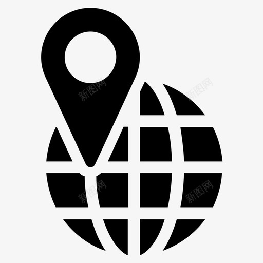全球位置查找地址地球仪图标svg_新图网 https://ixintu.com 业务 会议 位置 全球 国际 地址 地球仪 场所 工作 工作场 查找