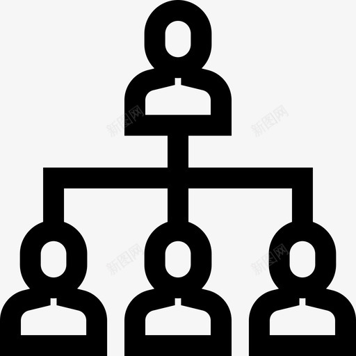 等级结构友谊11线性图标svg_新图网 https://ixintu.com 友谊11 等级结构 线性
