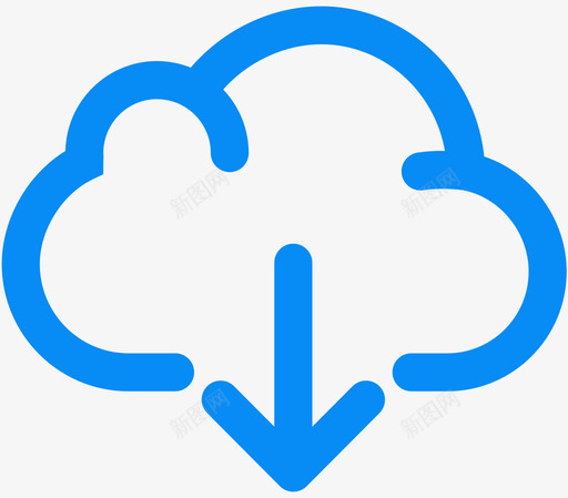 clouddownsvg_新图网 https://ixintu.com clouddown