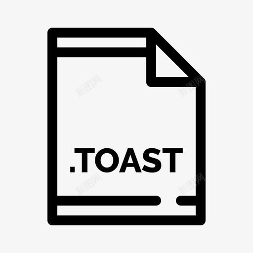 toast文档扩展名图标svg_新图网 https://ixintu.com toast 扩展名 文件 文件类型 文档