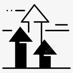 突破图标箭头突破前进图标高清图片