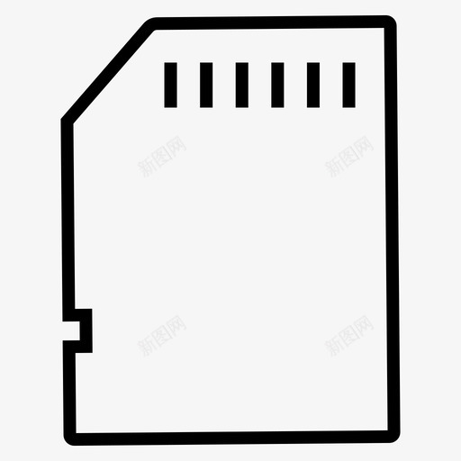 存储卡记忆棒sd卡图标svg_新图网 https://ixintu.com sd 存储卡 存储器 摄影 记忆棒 设备