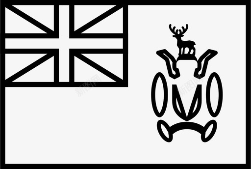 南乔治亚和南桑威奇群岛旗帜南桑威奇图标图标
