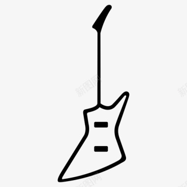 重金属吉他吉他摇滚音乐流派演奏吉他图标图标
