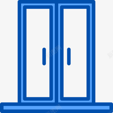橱柜家具34蓝色图标图标