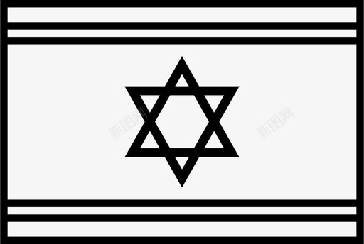 以色列国旗国家世界图标图标
